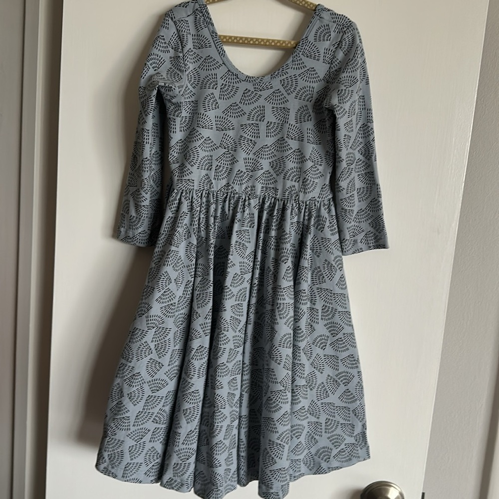 Alice Ames Ballet Dress Light Blue Fan
